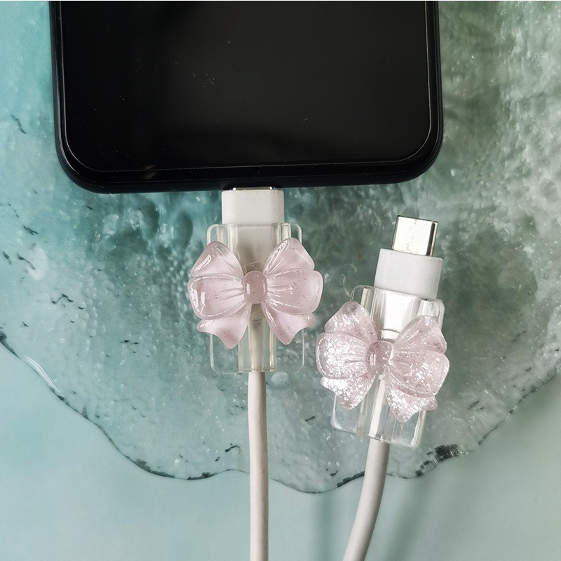 Spring Roll Wrapper - 2Pcs Korean Bow INS Clear Charger
