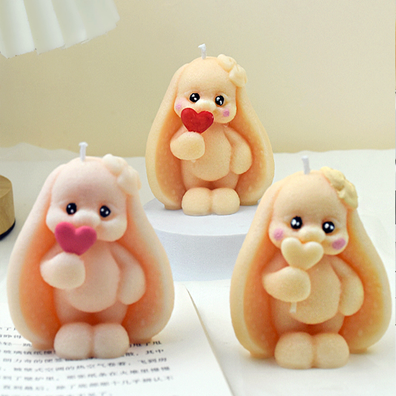 Bunny Cake Mold - 3D Long-eared Rabbit Silicone Molds DIY