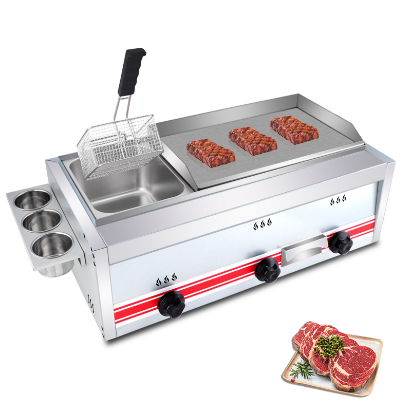 Mini Pancake Griddle - Commercial Stainless Steel Gas Teppanyaki Fried