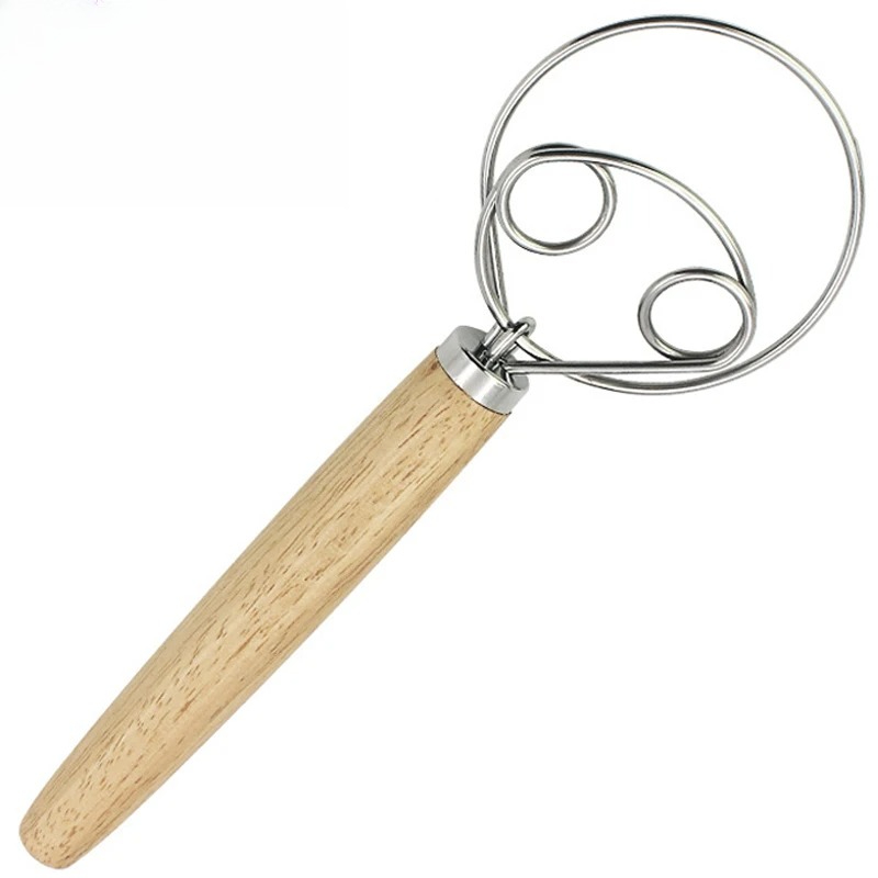 Danish Pancake Pan - Leeseph 13inch Danish Dough Whisk, Stainless