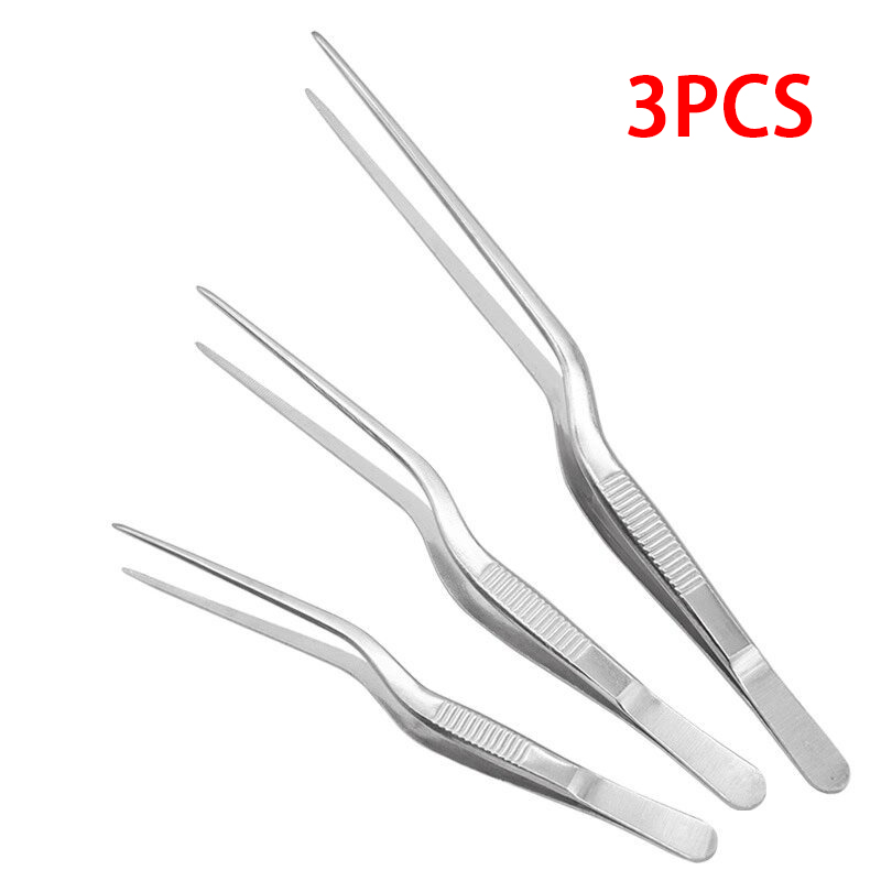 Okonomiyaki Spatula - 3/1Pcs Kitchen Tweezer Food Tongs BBQ