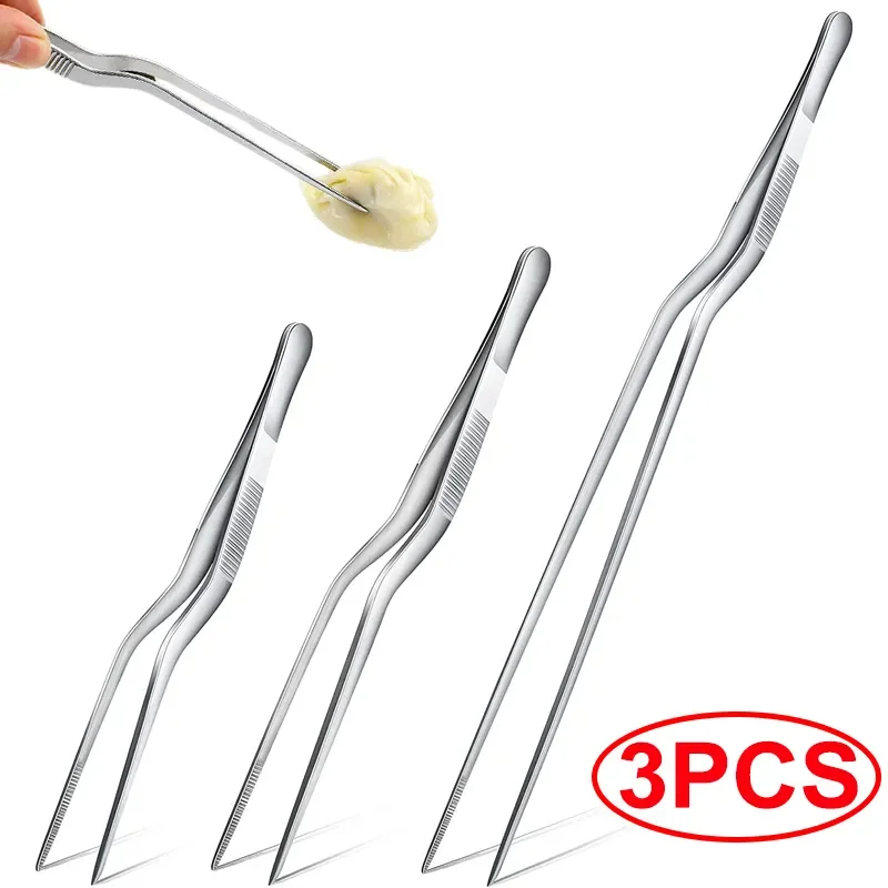 Okonomiyaki Spatula - 3/1Pcs Kitchen Tweezer Utensil BBQ Tweezer