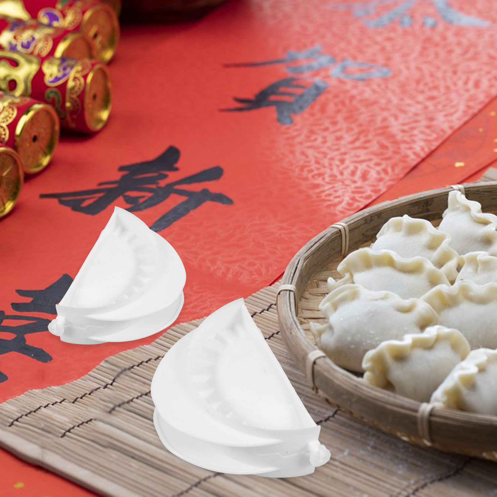 4Pcs Dumpling Maker Set PP Mat - Dumpling Press Set review and price