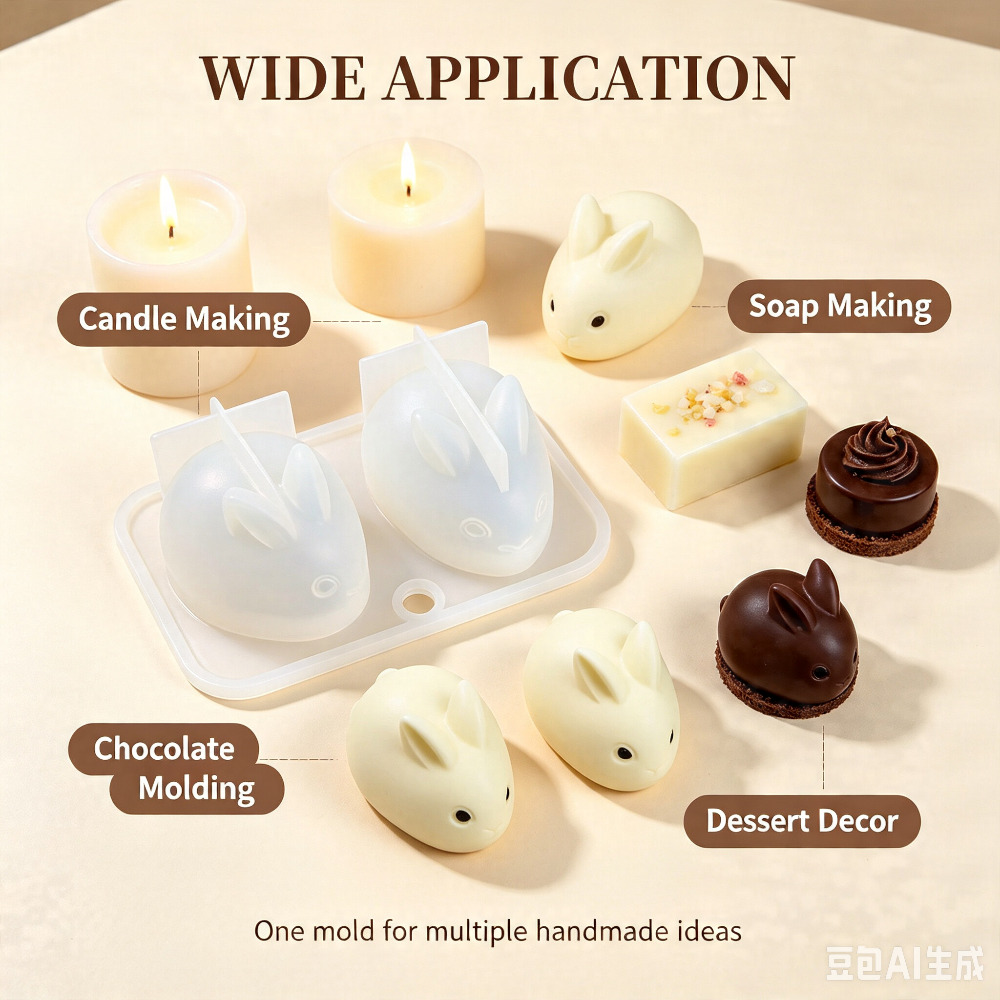 3D Mini Rabbit Silicone Mold F - Bunny Cake Mold review and price