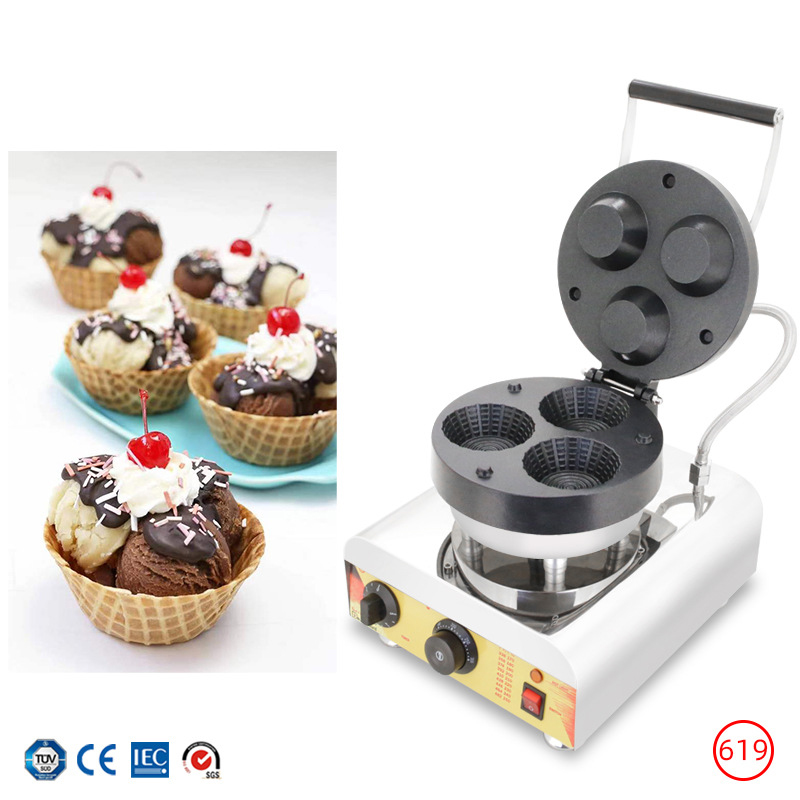 Commercial Triple-Hole Ice Cre - Waffle Cone Maker review and price