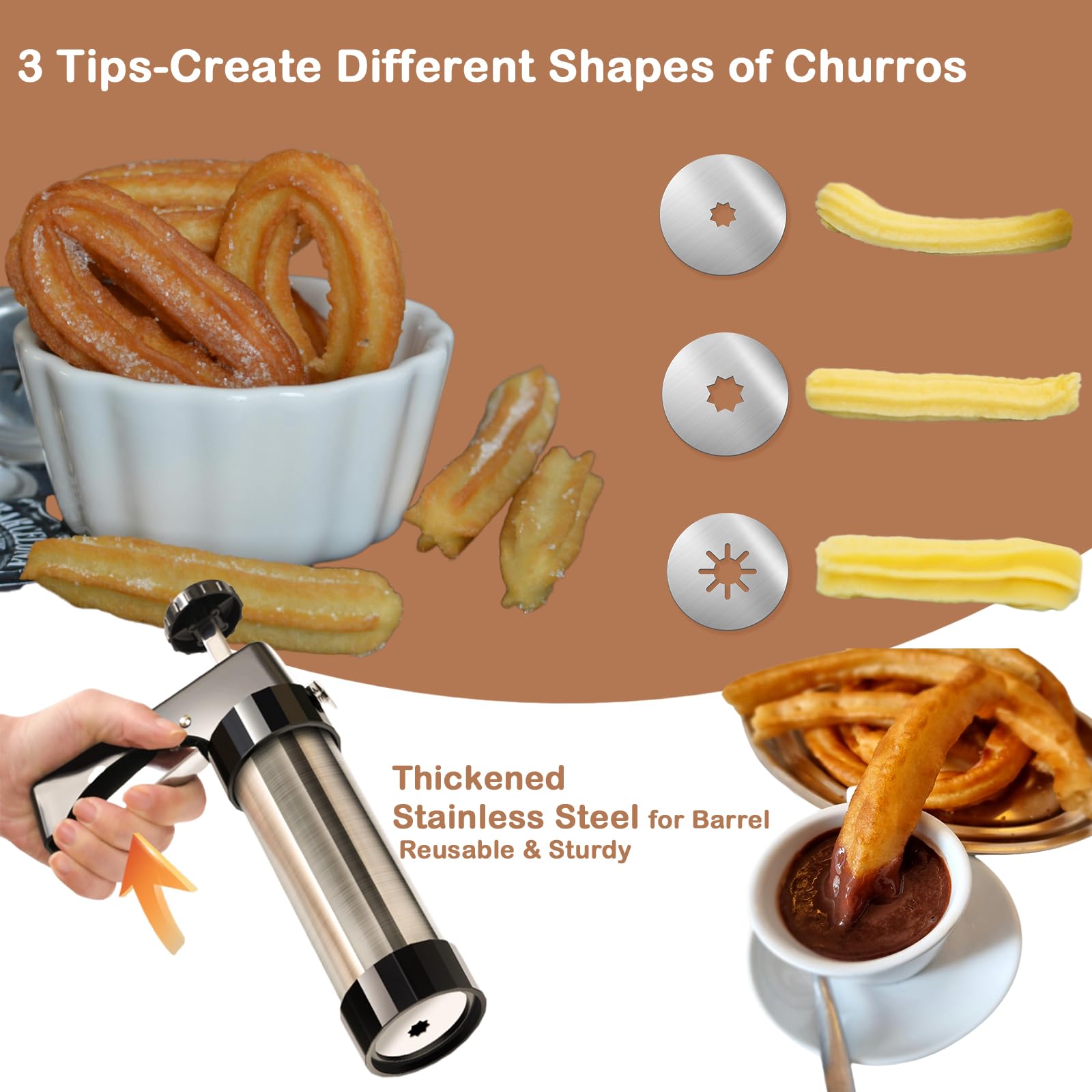 Traditional Churro Maker Machi - Churros Maker Gun review and price