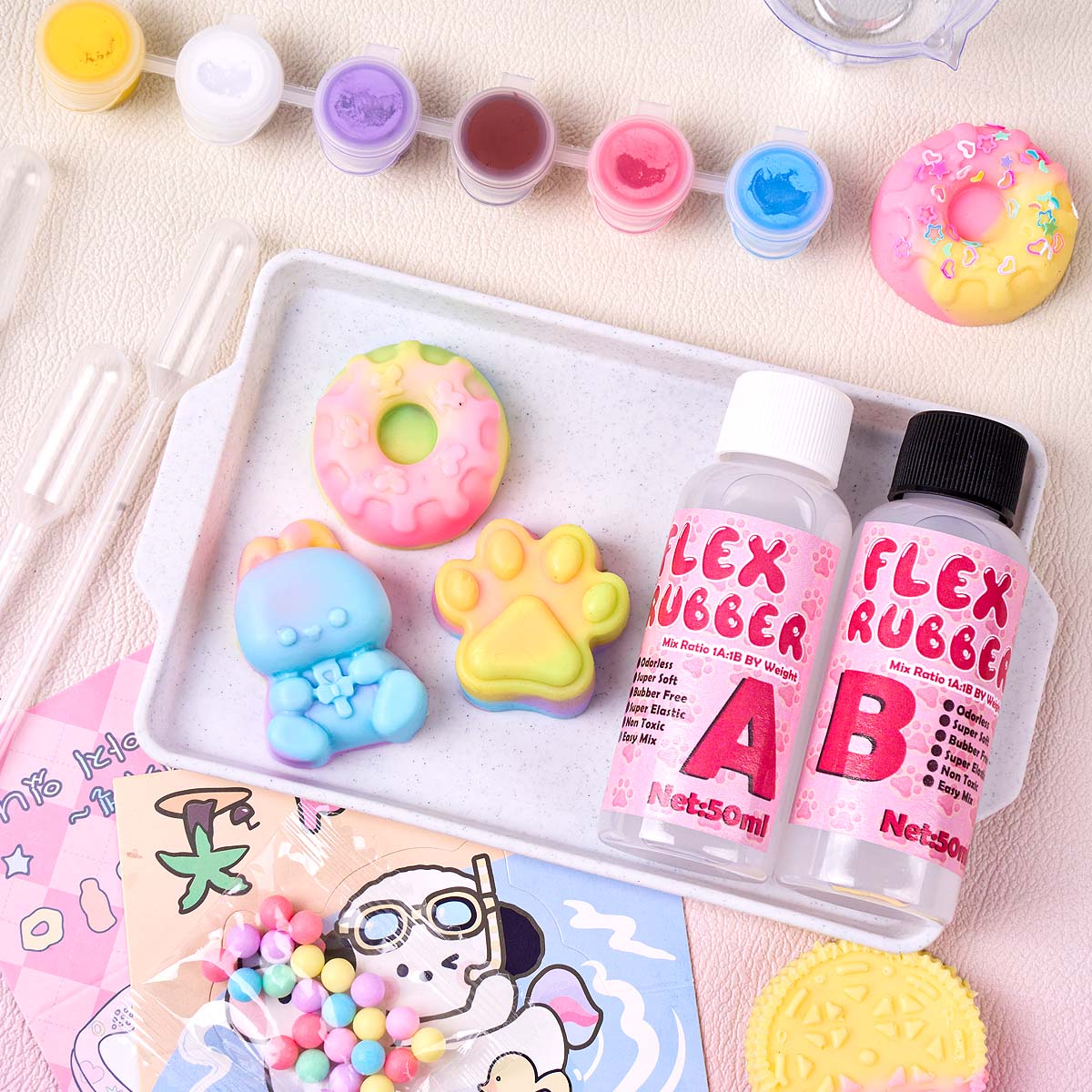 Taba Squishy Maker Kit Flex Ru - Donut Mold Silicone review and price