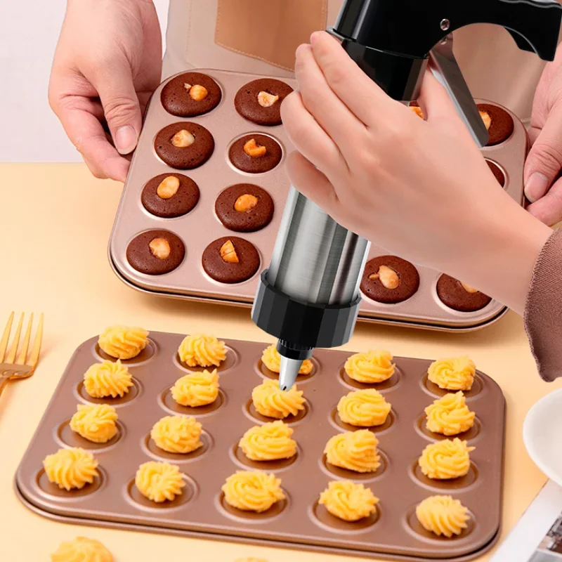 Cookie Press Gun Kit Stainless - Churros Maker Gun review and price