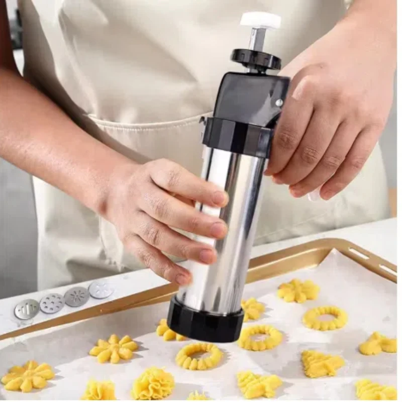 Cookie Press Gun Kit Stainless - Churros Maker Gun review and price