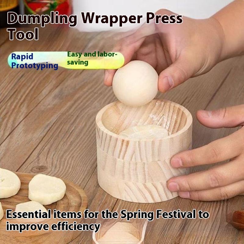 1 Set Wooden Dumpling Maker -  - Dumpling Press Set review and price