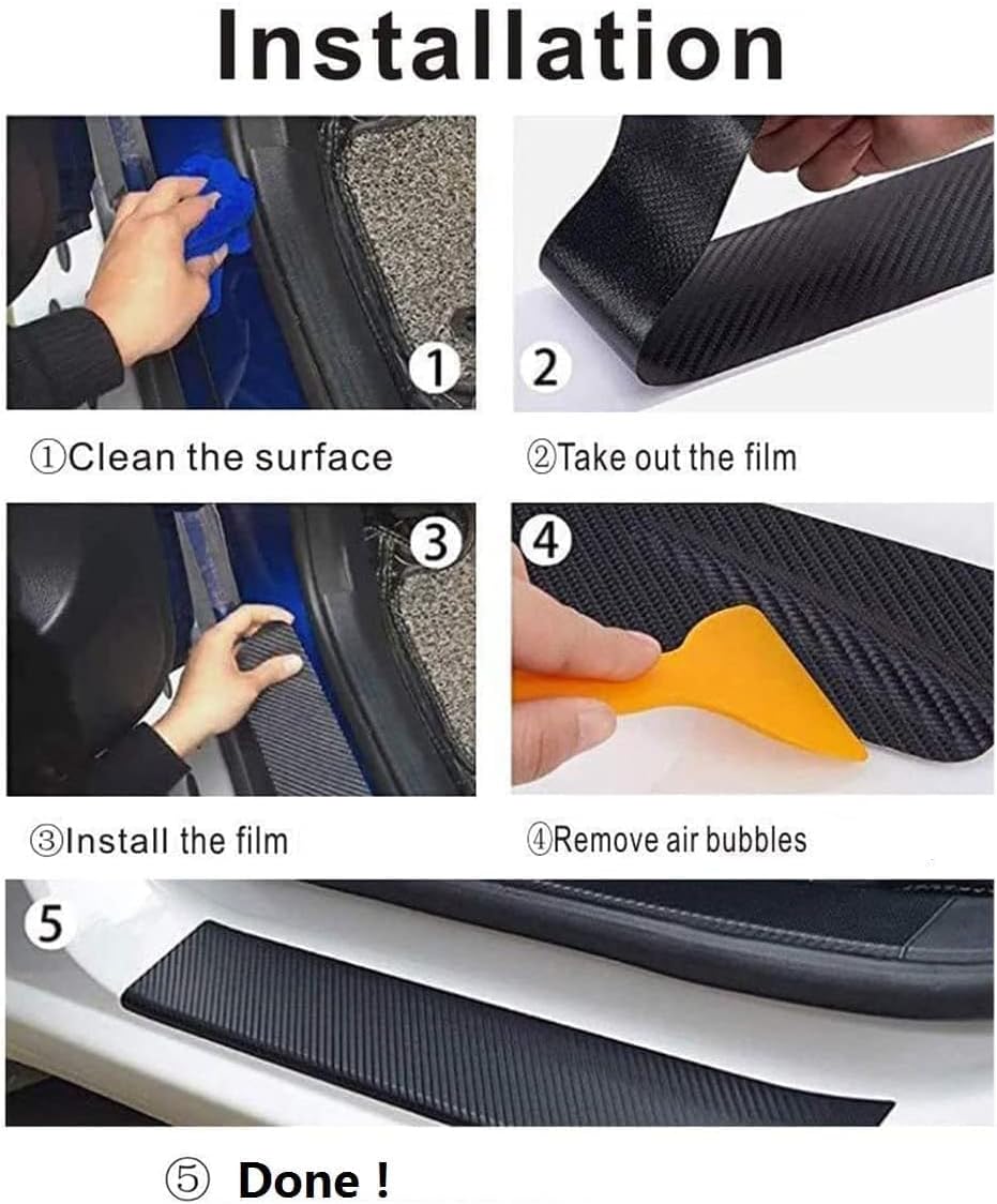Car Door Sill Plate Guard Stic - Crepe Pan Carbon review and price