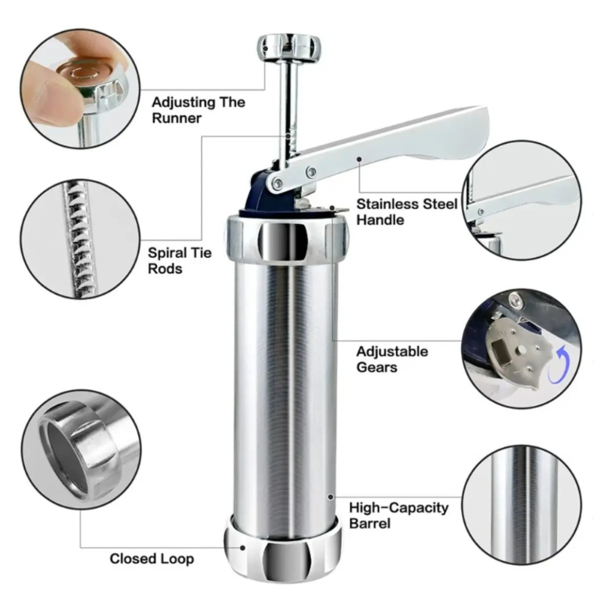 Stainless Steel Cookie Press K - Churros Maker Gun review and price