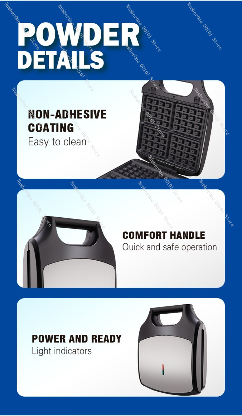 Household Small Multipurpose 3 - Waffle Cone Maker review and price