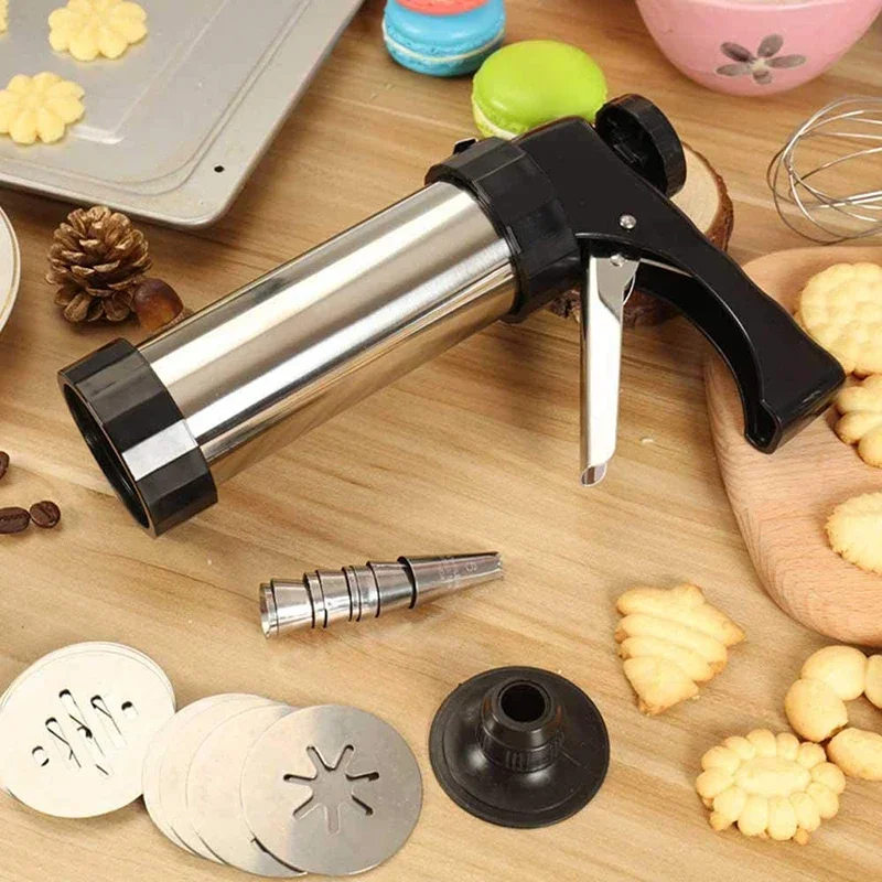 Cookie Press Gun Kit Stainless - Churros Maker Gun review and price