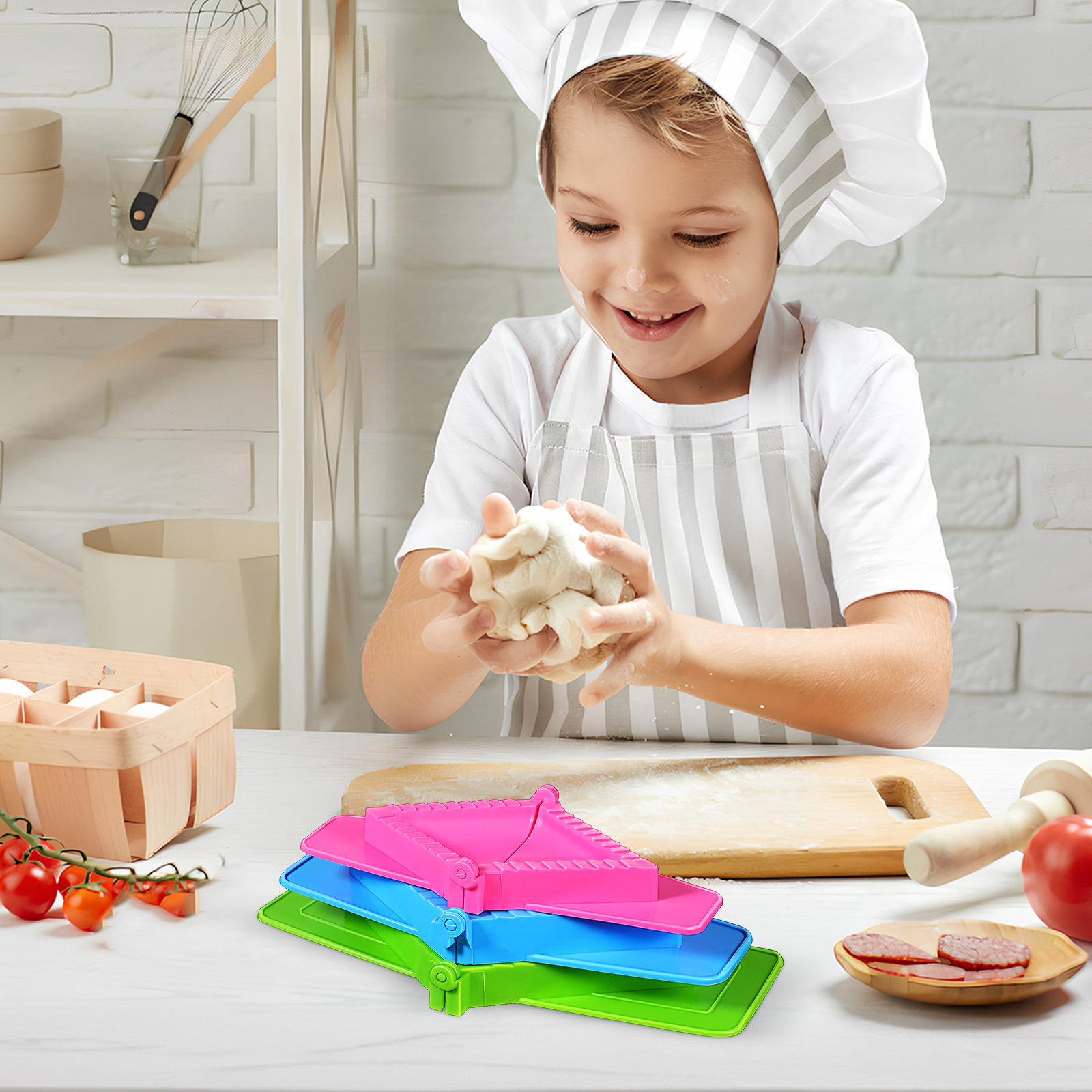 3Pcs Dumpling Mold Plastic Set - Dumpling Press Set review and price