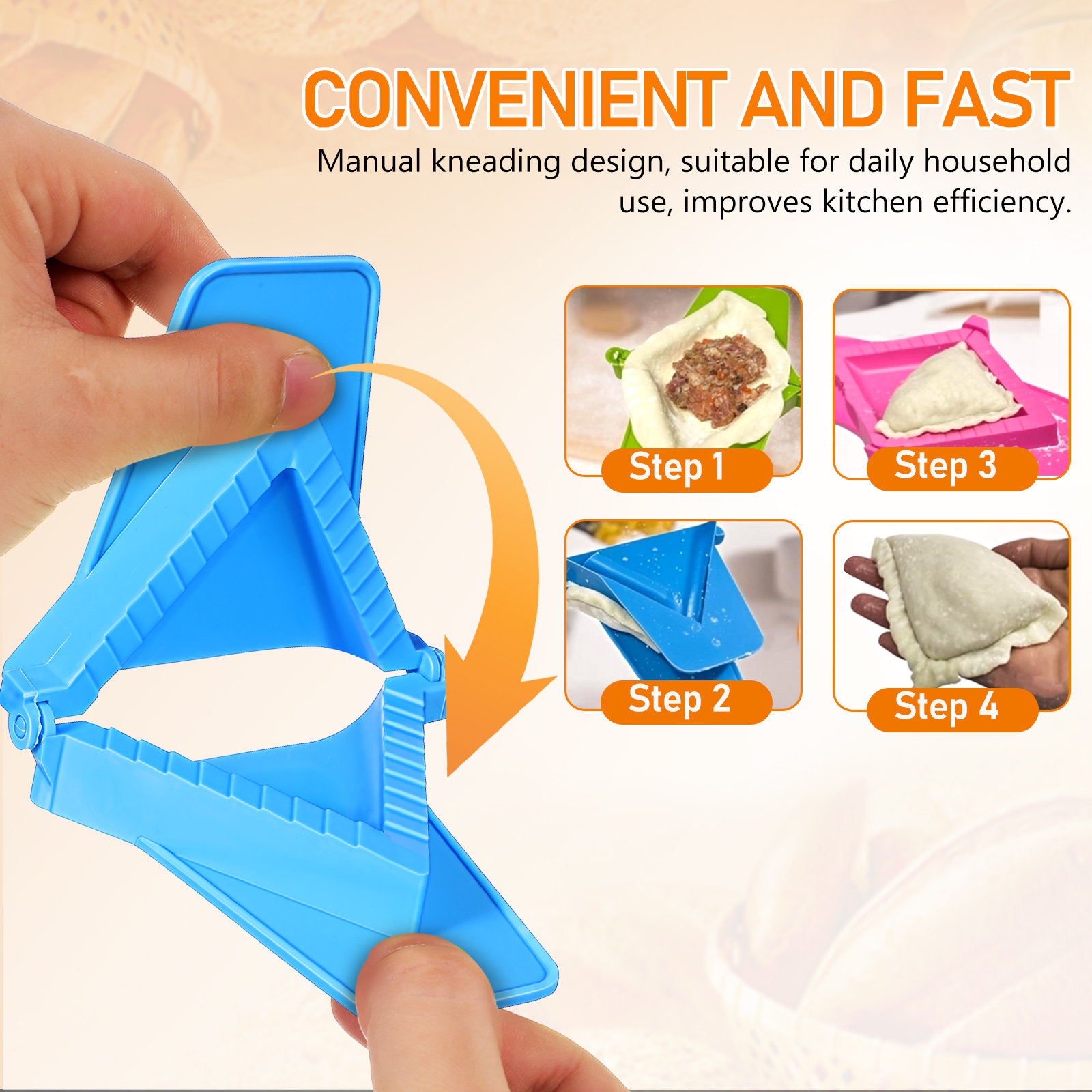 3Pcs Dumpling Mold Plastic Set - Dumpling Press Set review and price