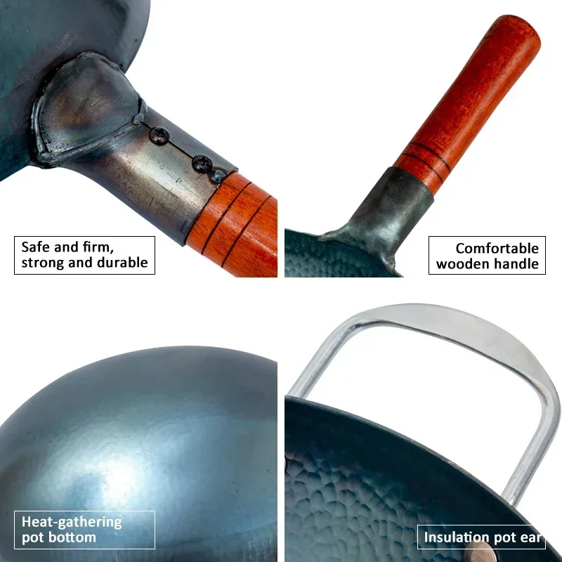Traditional Handmade Iron Wok  - Cast Iron Corn review and price