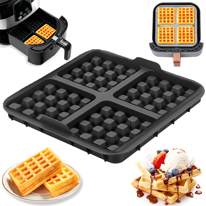 Square Waffle Mold, Non-Stick  - Mini Pancake Griddle review and price