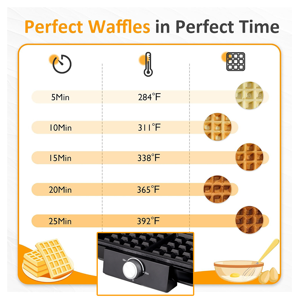4-Slice Belgian Waffle Maker 1 - Egg Waffle Pan review and price