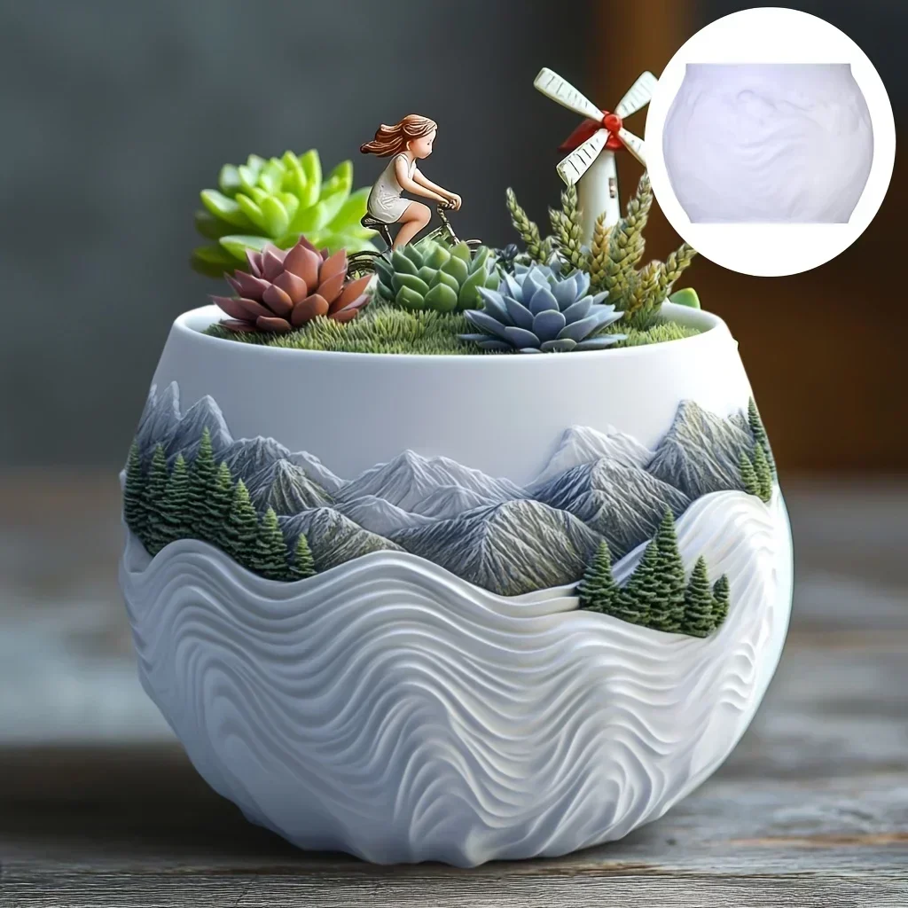 Mountain relief succulent plan - Potsticker Mold review and price