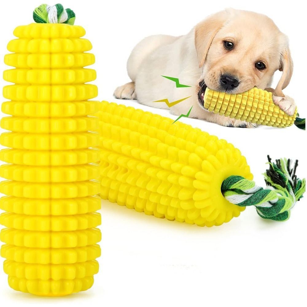 Tough Rubber Dog Chew Corn Sti - Corn Dog Stick review and price