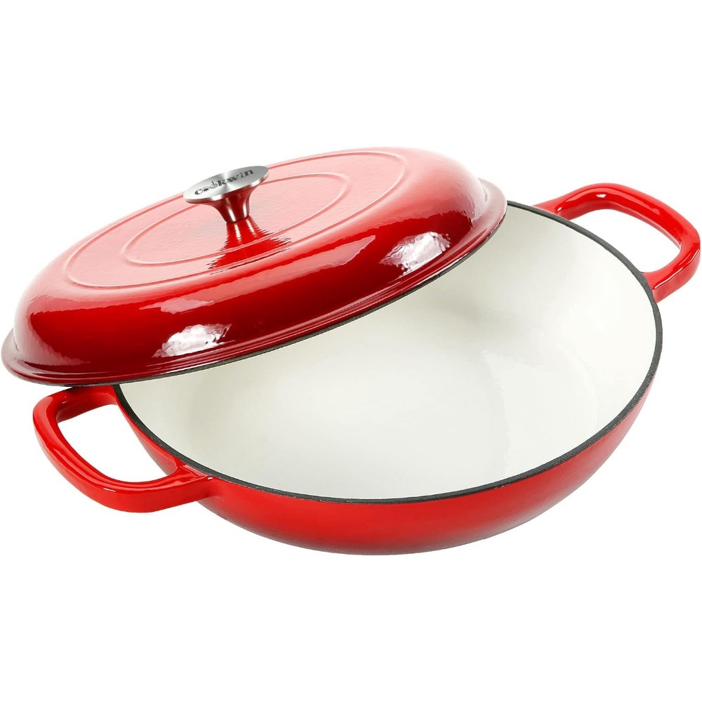 4.5L Dutch Oven Soup Pot Cast  - Cast Iron Corn review and price