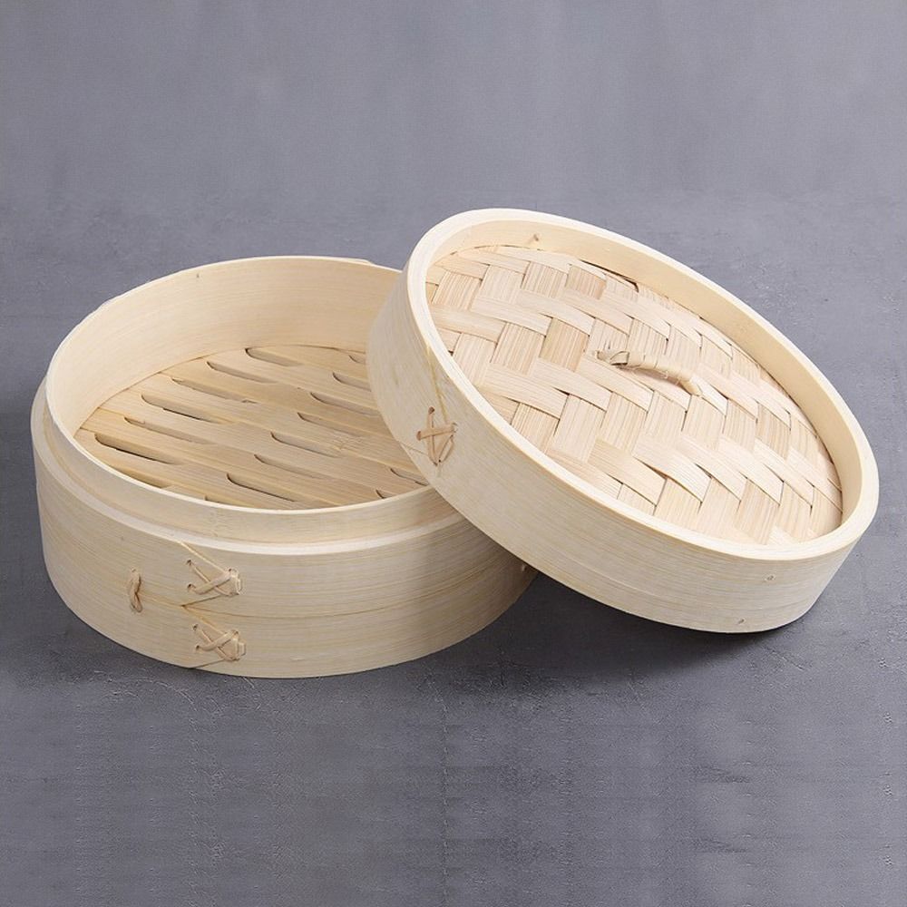 Bamboo Steamer Basket with Lid - Bao Steamer Bamboo review and price