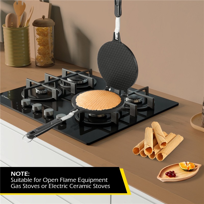 22cm Non-Stick Egg Roll Waffle - Egg Waffle Pan review and price