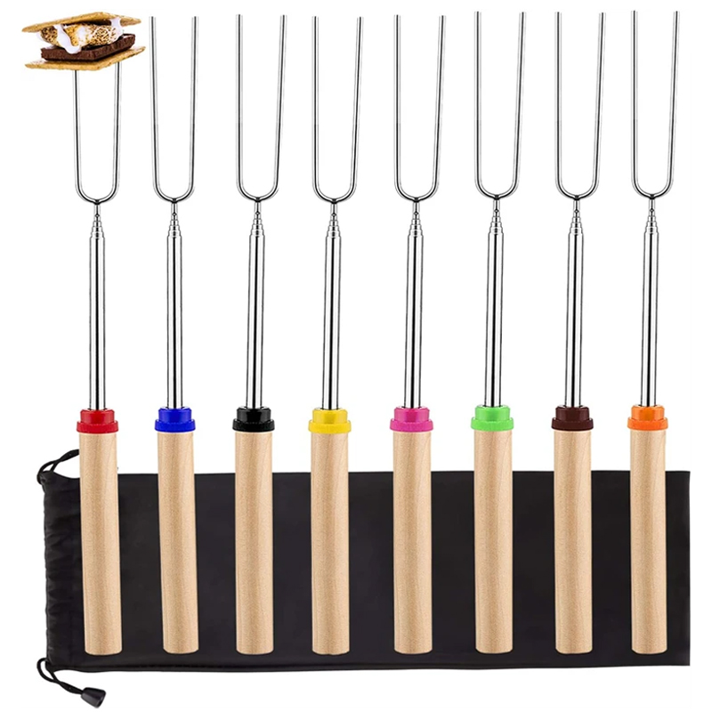 8Pcs Barbecue Skewers Stainles - Hot Dog Press review and price