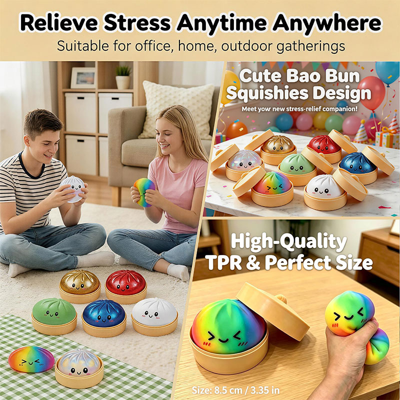 Bao Bun Squishy Toy with Bambo - Bao Steamer Bamboo review and price