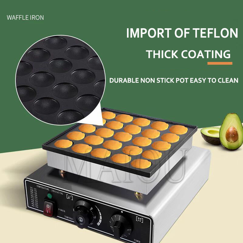 25 Holes Pancake Waffle Makers - Mini Pancake Griddle review and price