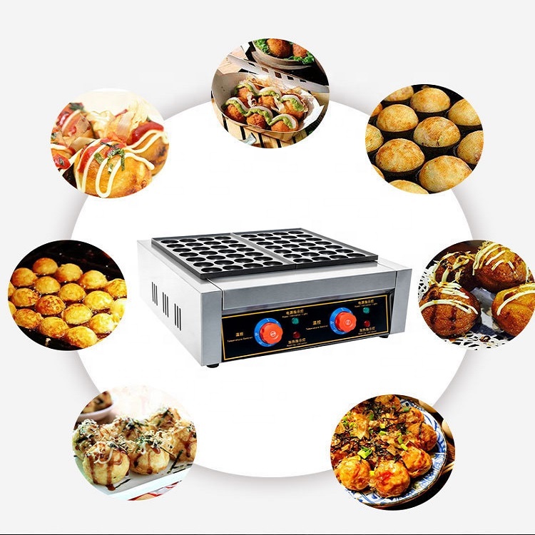 Electric fish ball grill, two- - Takoyaki Grill Plate review and price