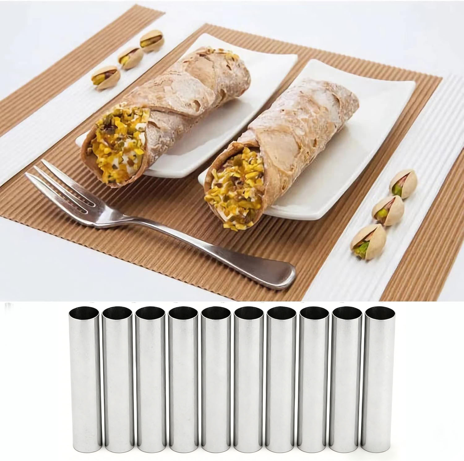 10/20PCS Cannoli Tubes, Food G - Danish Pancake Pan review and price