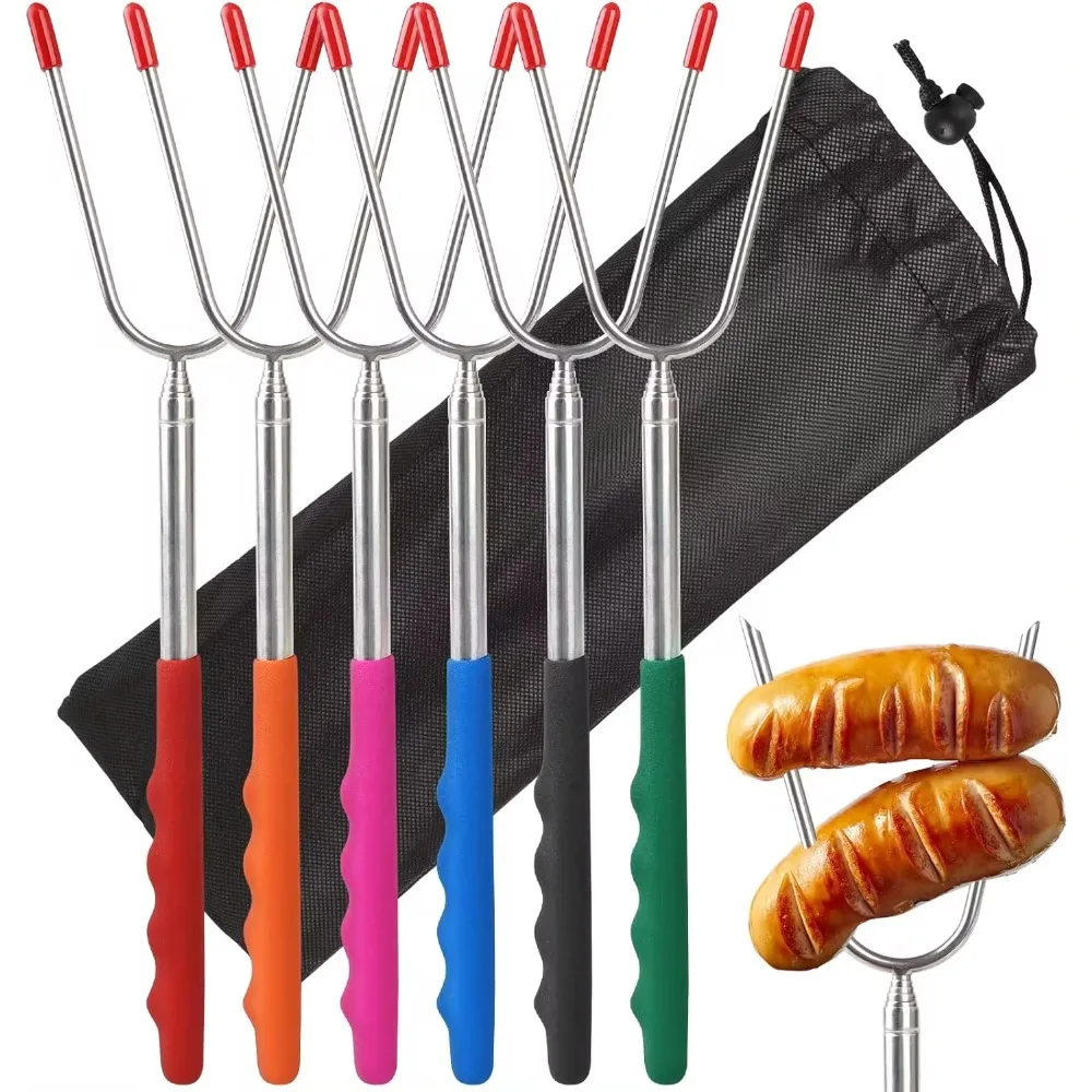 5/6/10pcs Telescopic BBQ Forks - Hot Dog Press review and price