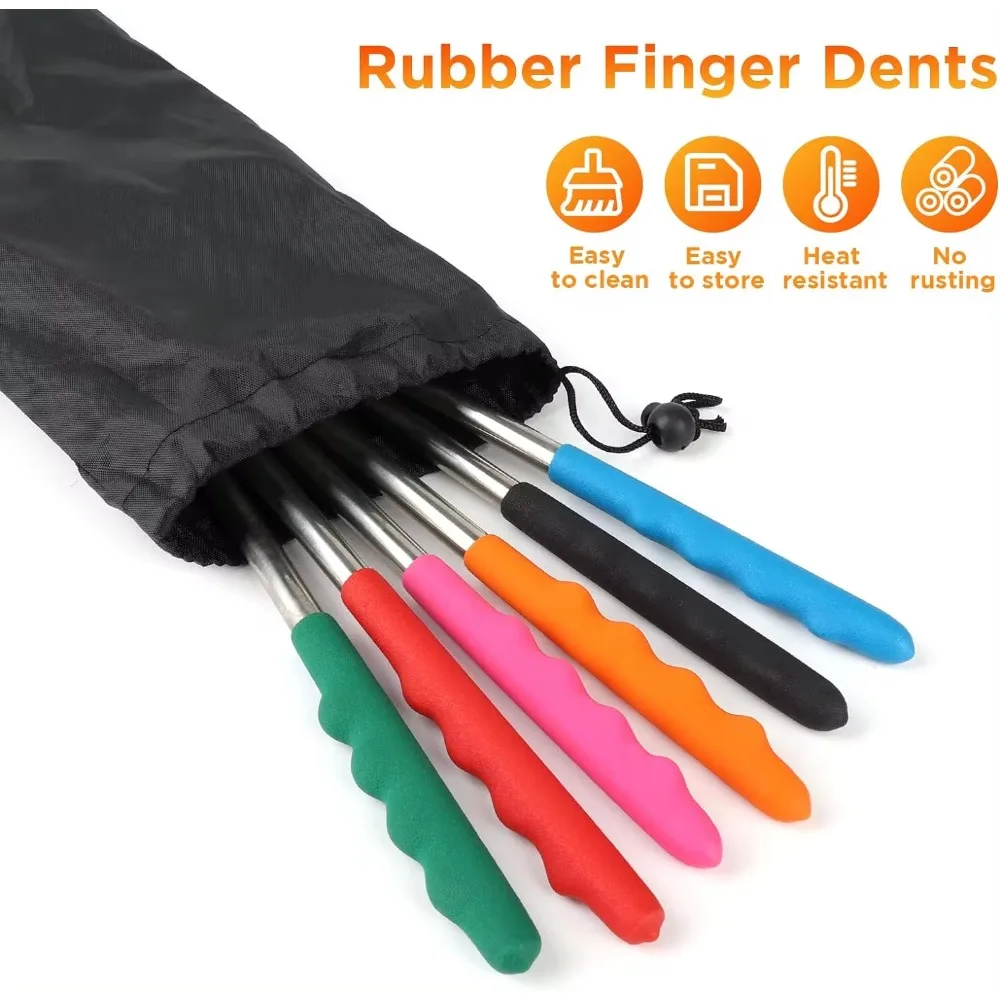 5/6/10pcs Telescopic BBQ Forks - Hot Dog Press review and price