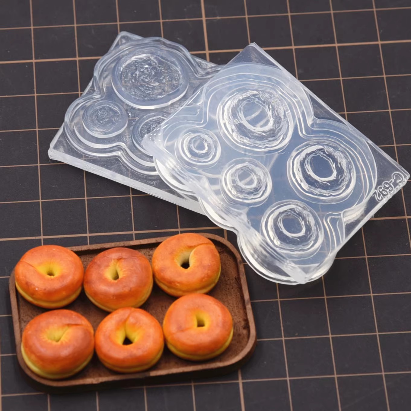 Polymer Clay Mini 3D Bagel Bre - Donut Mold Silicone review and price