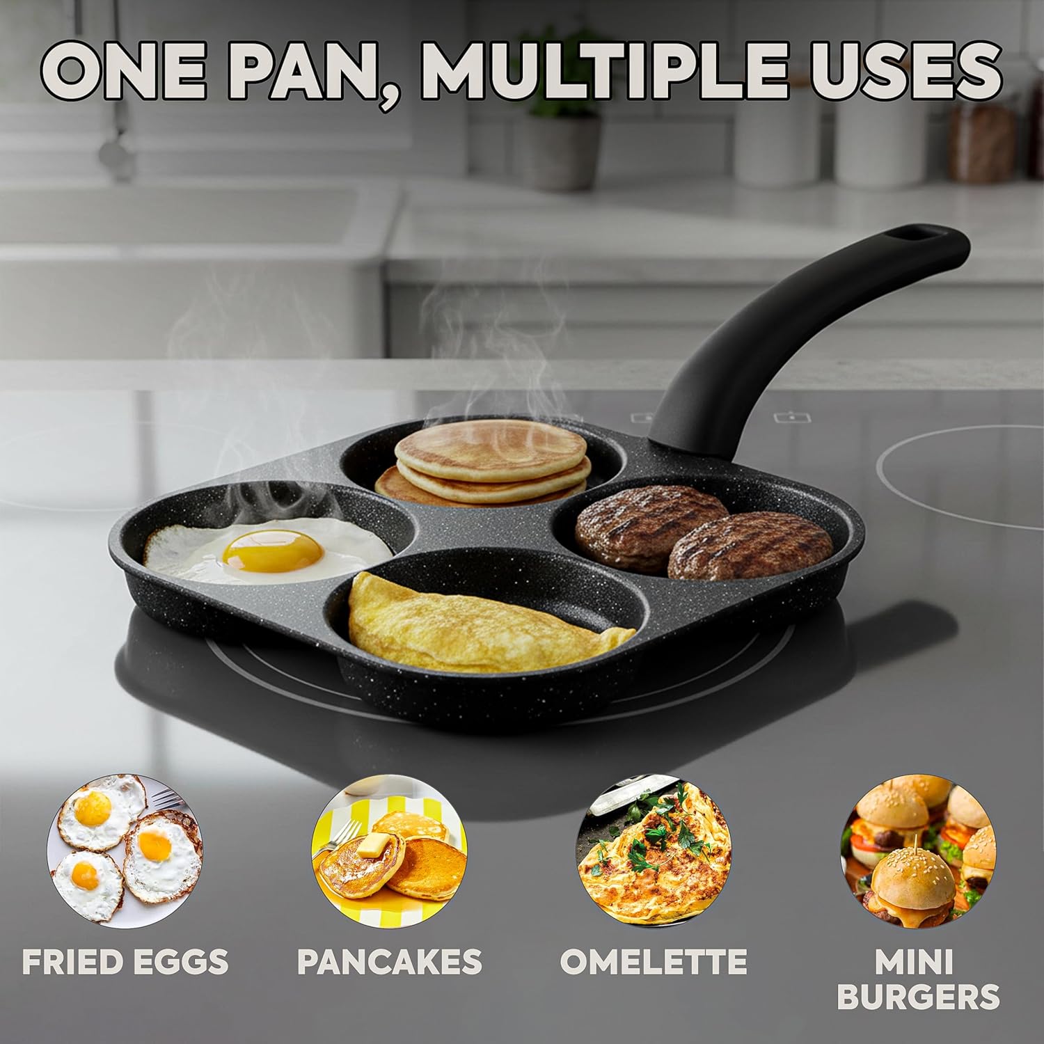 Egg Frying Pan Nonstick Pancak - Egg Waffle Pan review and price