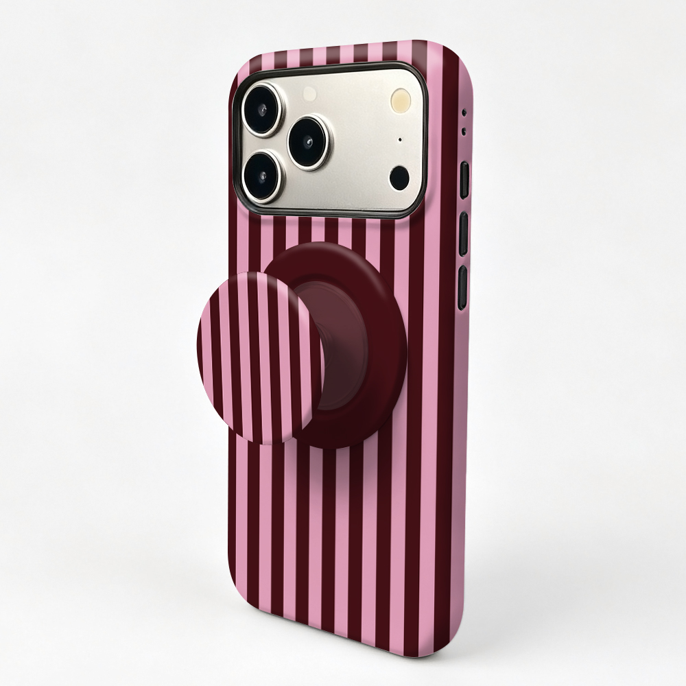 Striped Magnetic Case For iPho - Taco Stand Holder review and price
