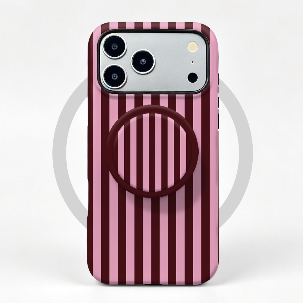 Striped Magnetic Case For iPho - Taco Stand Holder review and price