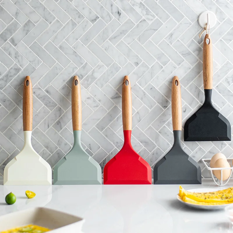 2Pcs Silicone Spatula Wide Mou - Okonomiyaki Spatula review and price